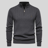 Arthur - Modern Knitted Zip Sweater