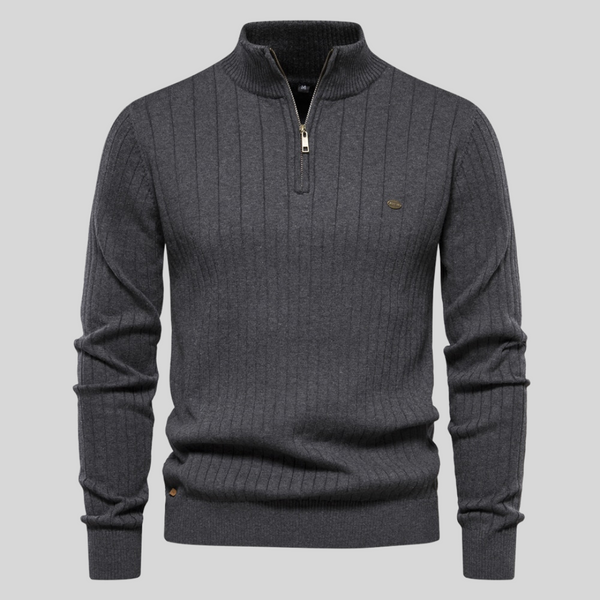 Arthur - Modern Knitted Zip Sweater