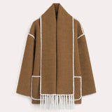 Leonie | Fringed Scarf Jacket