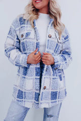 Madeleine | Plaid Polar Fleece Jacket